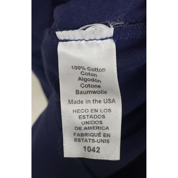 Michael Stars Dress M Navy Blue Ruched Midi USA 100% Cotton Casual Work Sexy - Picture 4 of 4